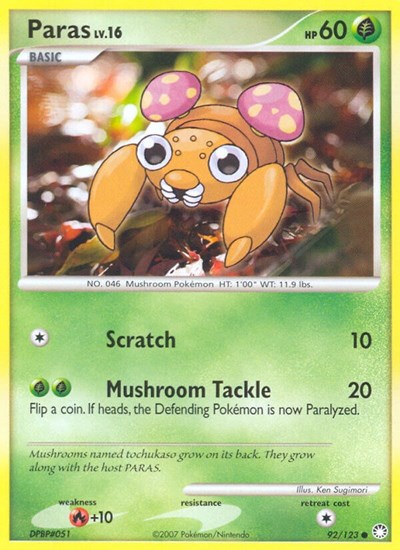 Paras #92 Mysterious Treasures