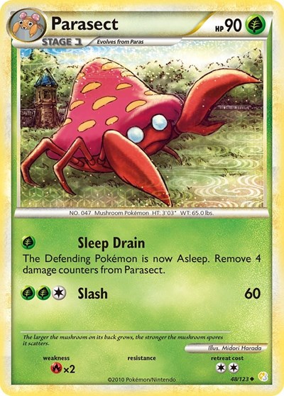 Parasect #48 HeartGold SoulSilver