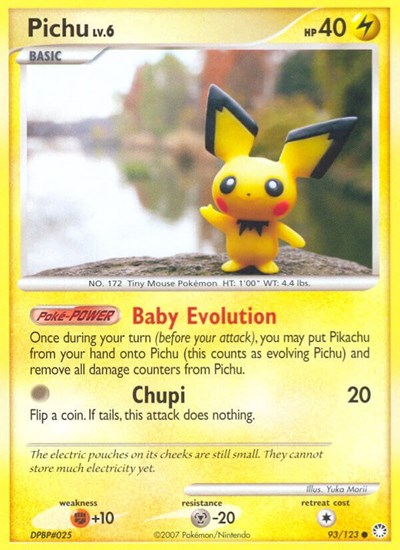 Pichu #93 Mysterious Treasures