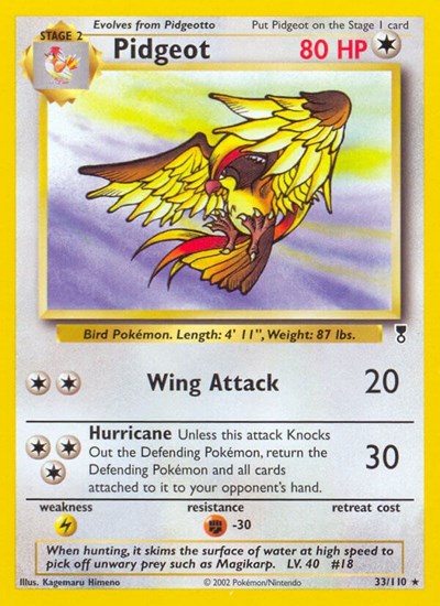 Pidgeot #33 Legendary Collection