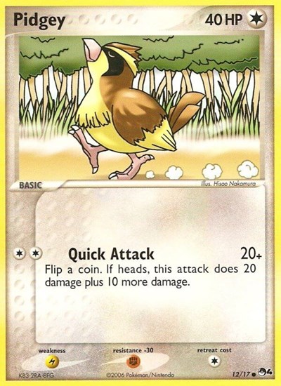 Pidgey #12 POP Series 4