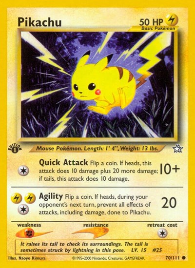 Pikachu #70 Neo Genesis