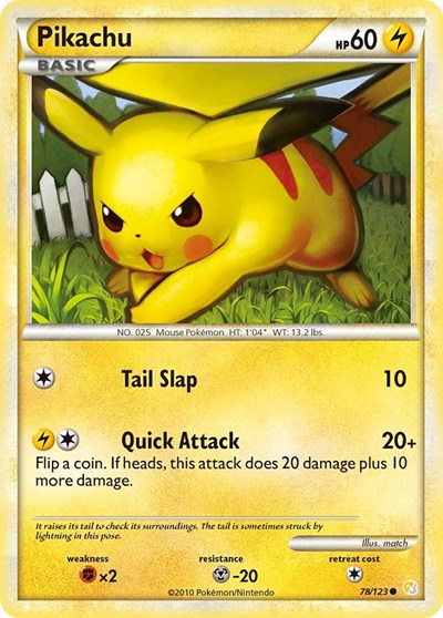 Pikachu #78 HeartGold SoulSilver