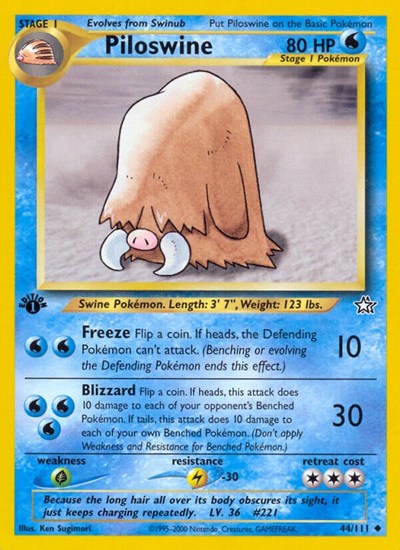 Piloswine #44 Neo Genesis