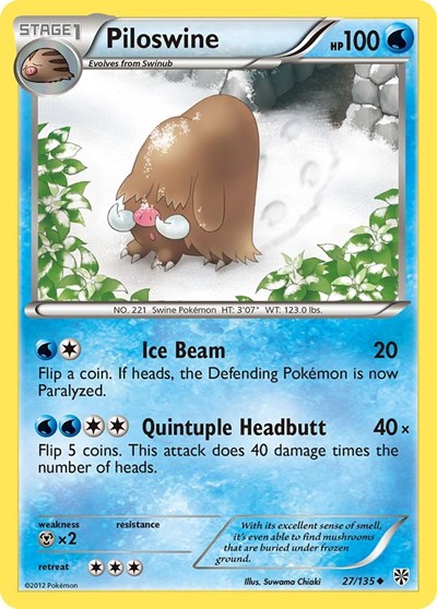 Piloswine #27 Plasma Storm