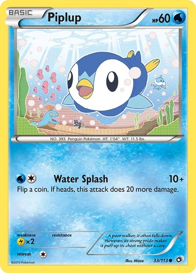Piplup #33 Legendary Treasures