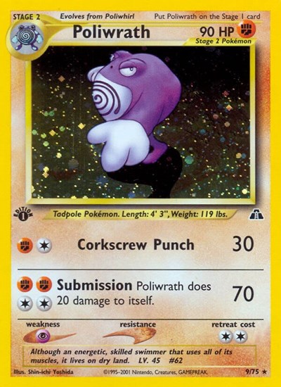 Poliwrath #9 Neo Discovery