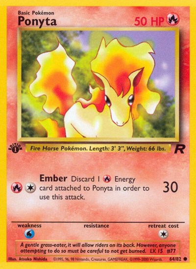 Ponyta #64 Team Rocket