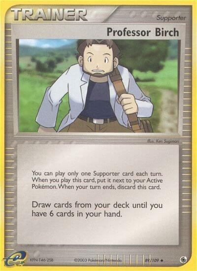Professor Birch #89 EX Ruby and Sapphire