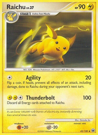 Raichu #45 Majestic Dawn