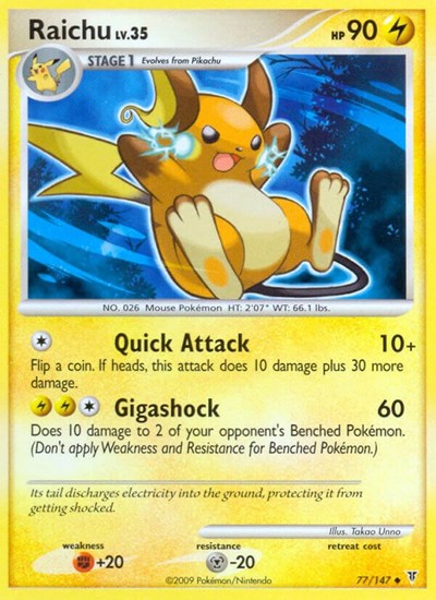 Raichu #77 Supreme Victors