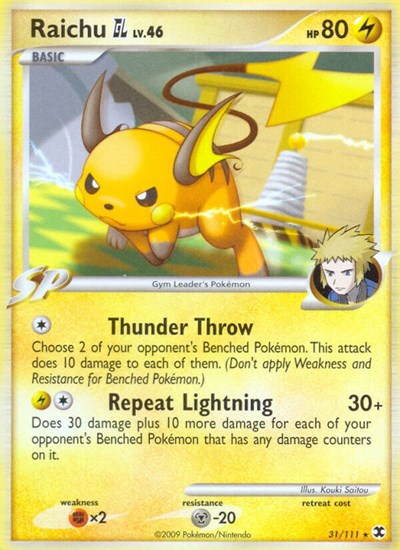 Raichu GL #31 Rising Rivals