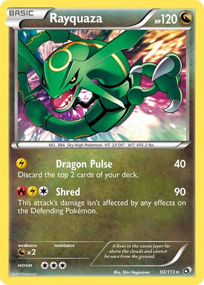 Rayquaza #93 Legendary Treasures