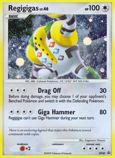 Regigigas #DP40 Diamond and Pearl Promos