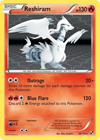 Reshiram #26 Black and White