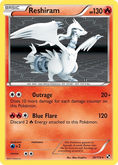 Reshiram Black and White #26