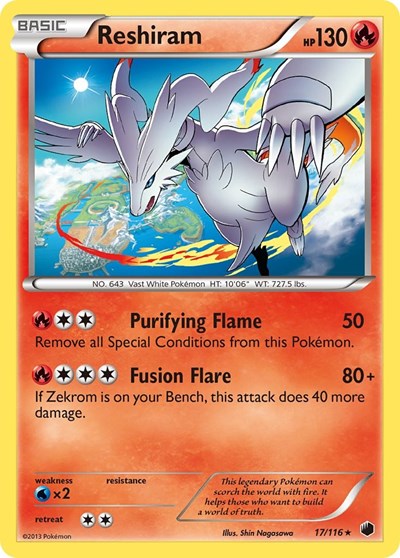 Reshiram #17 Plasma Freeze