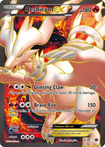 Reshiram EX #95 Next Destinies