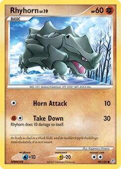 Rhyhorn #95 Diamond and Pearl