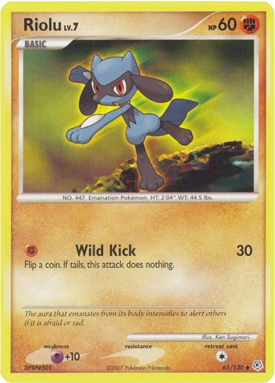 Riolu #61 Diamond and Pearl