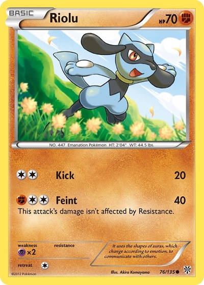 Riolu #76 Plasma Storm