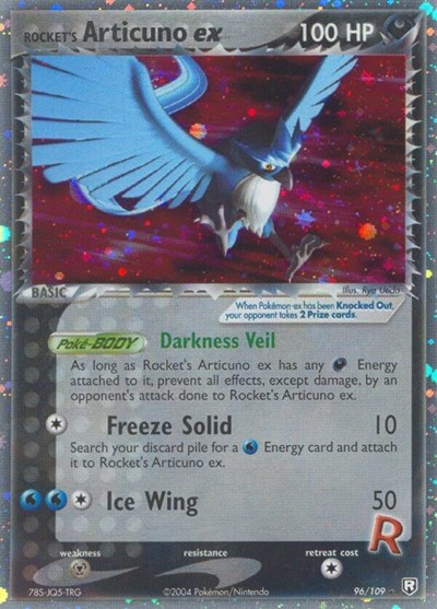 Rocket's Articuno ex #96 Team Rocket Returns