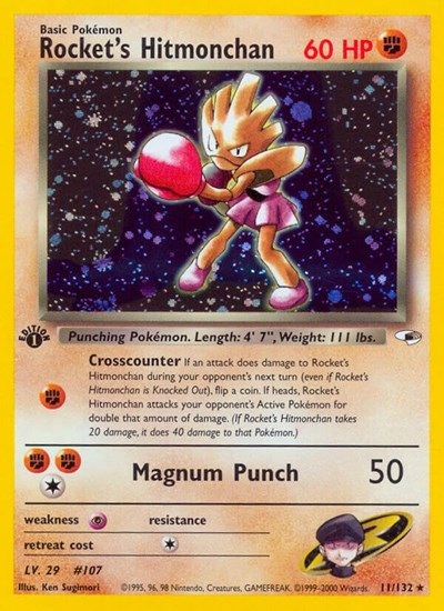 Rocket's Hitmonchan #11 Gym Heroes