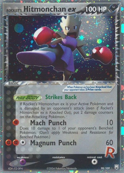 Rocket's Hitmonchan ex #98 Team Rocket Returns