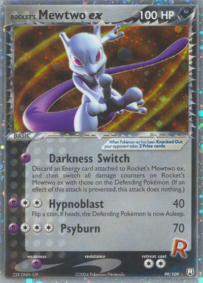 Rocket's Mewtwo ex #99 Team Rocket Returns