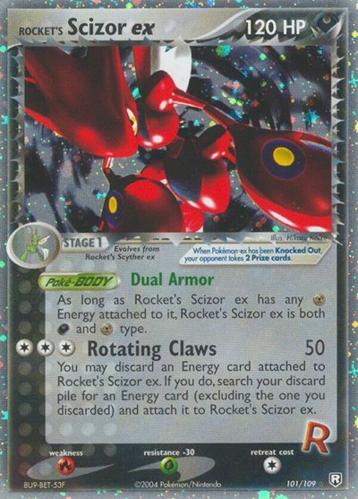 Rocket's Scizor ex #101 Team Rocket Returns