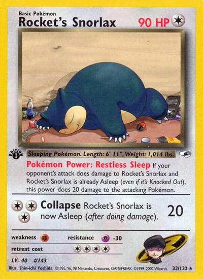 Rocket's Snorlax #33 Gym Heroes