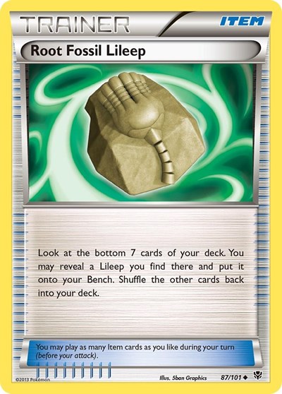 Root Fossil Lileep #87 Plasma Blast