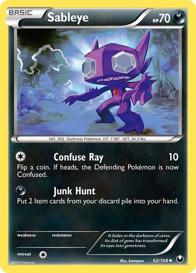 Sableye #62 Dark Explorers