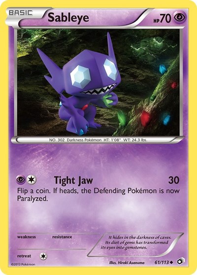 Sableye #61 Legendary Treasures