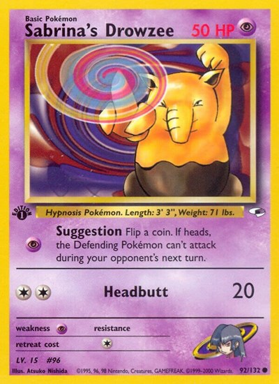 Sabrina's Drowzee #92 Gym Heroes