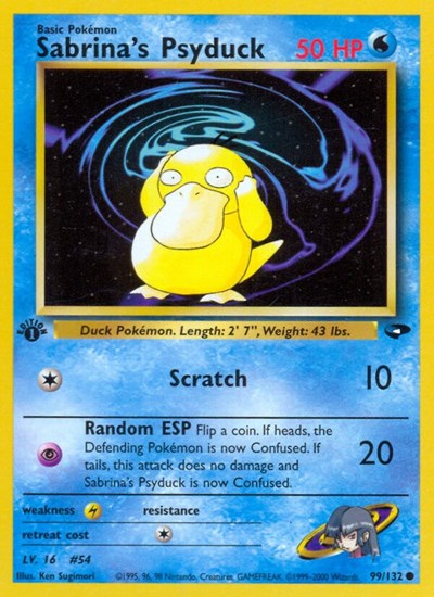 Sabrina's Psyduck #99 Gym Challenge