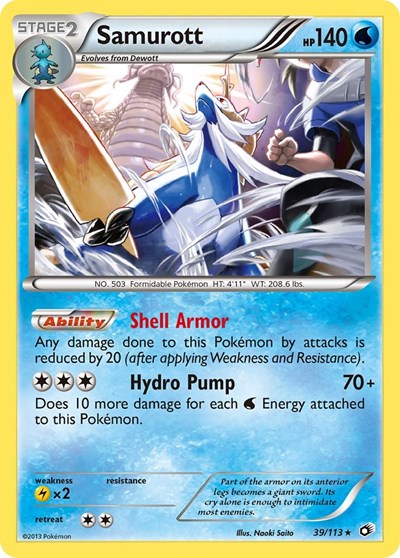Samurott #39 Legendary Treasures