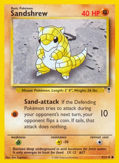 Sandshrew #91 Legendary Collection