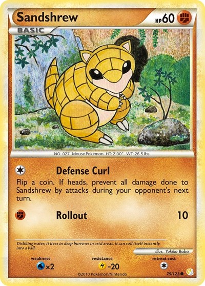 Sandshrew #79 HeartGold SoulSilver