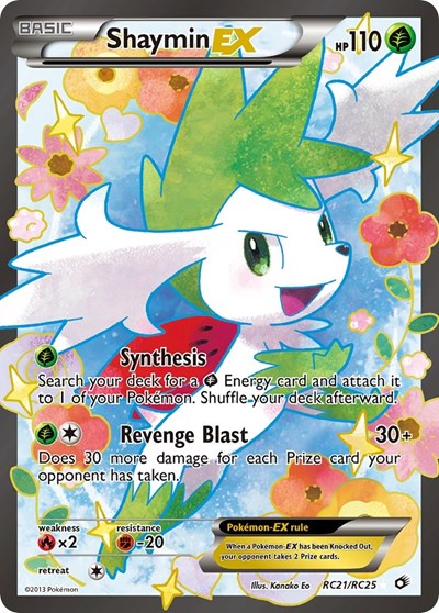 Shaymin EX #RC21 Legendary Treasures: Radiant Collection