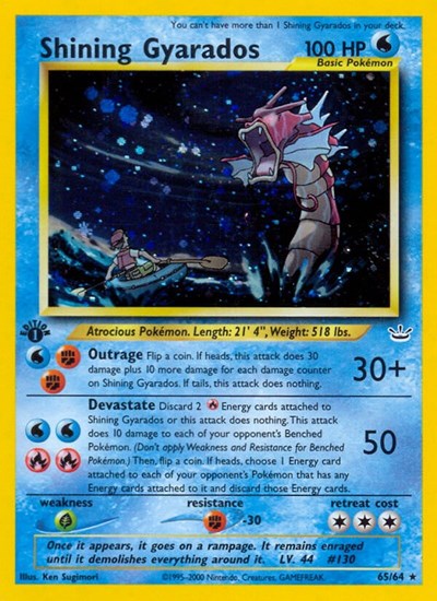 Shining Gyarados #65 Neo Revelation