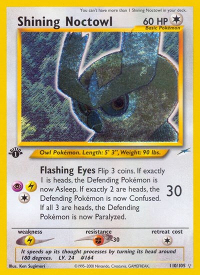 Shining Noctowl #110 Neo Destiny