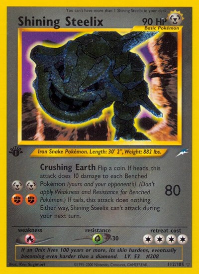 Shining Steelix #112 Neo Destiny