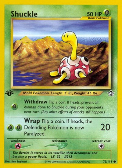 Shuckle #72 Neo Genesis
