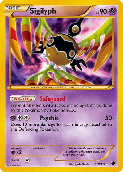 Sigilyph #118 Plasma Freeze