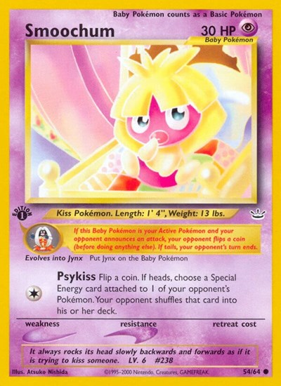 Smoochum #54 Neo Revelation
