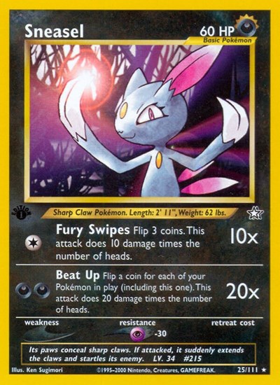 Sneasel #25 Neo Genesis