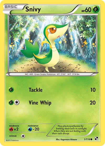 Snivy Black and White #1