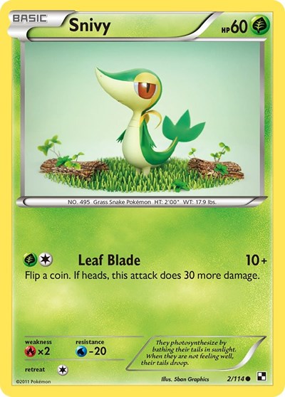 Snivy Black and White #2