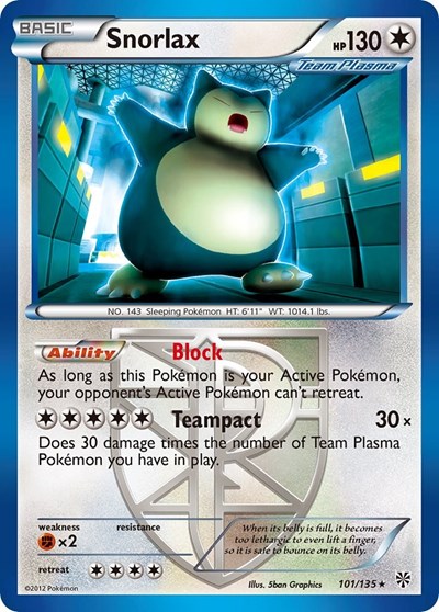 Snorlax #101 Plasma Storm